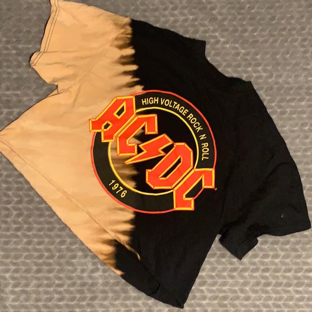 AC/DC Crop Top T Shirt!!